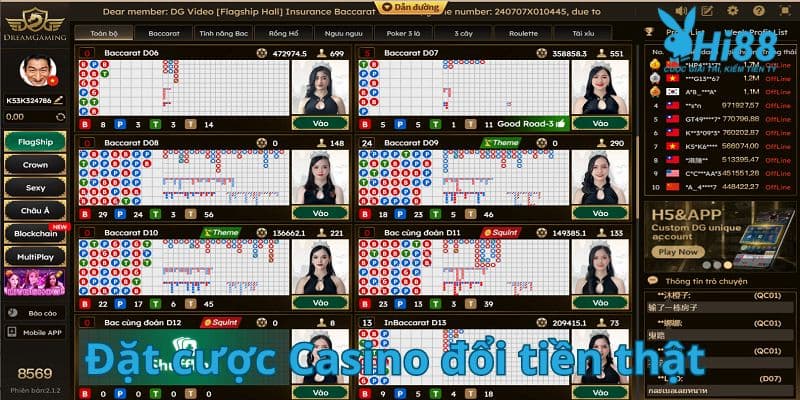 Đặt cược Casino đổi tiền thật cùng Hi88